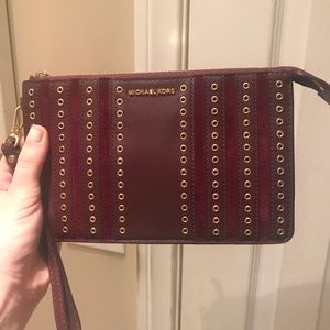 Michael Kors Brooklyn Grommet wristlet wallet