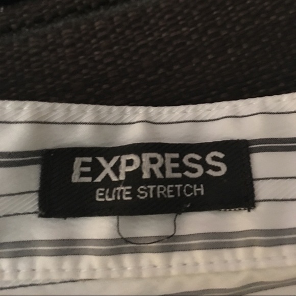 Express Striped Ruffle Front Blouse. - Picture 4 of 4