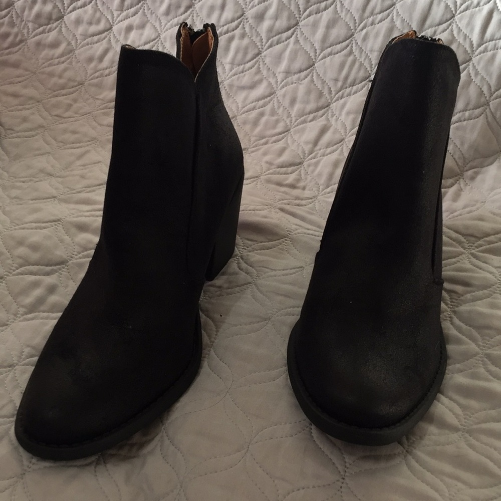 Black ankle boots