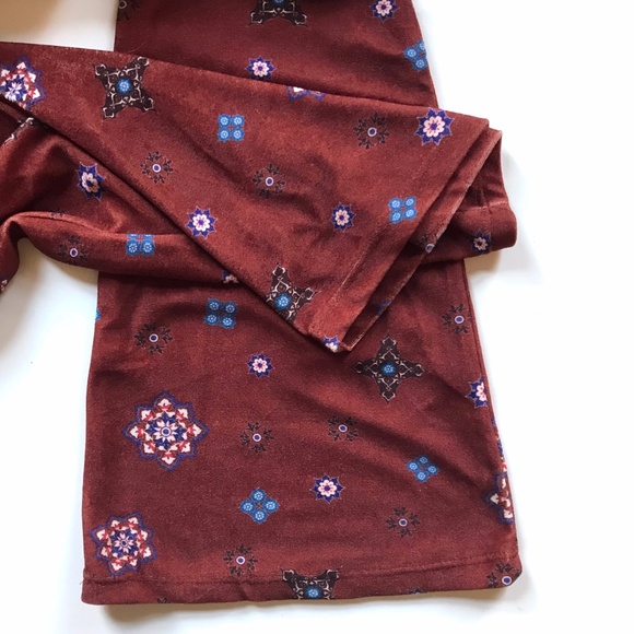 NWOT Zara Trafaluc Velvet Bell Bottom Trousers - Picture 7 of 8