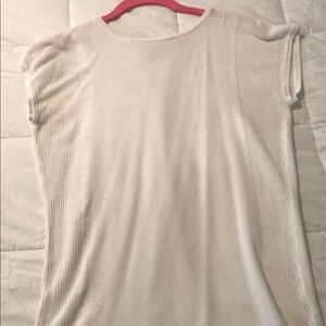 Calic White Peek-a-boo Back Sweater