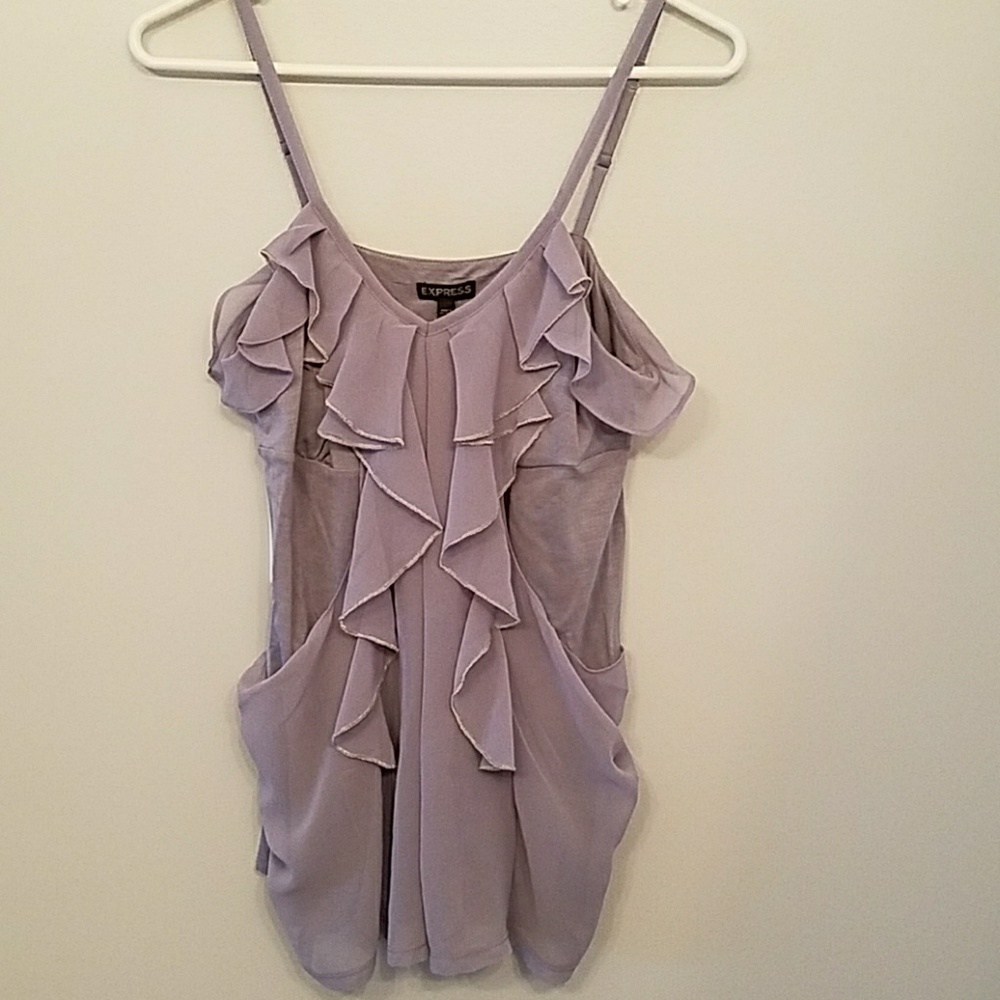 Express Ruffle Tank Top NWT