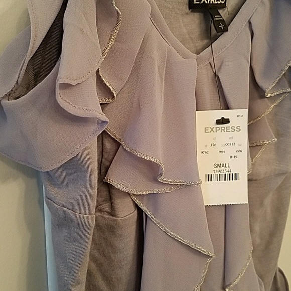 Express Ruffle Tank Top NWT - Picture 2 of 3