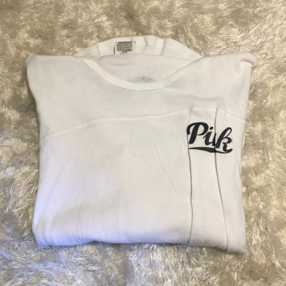 VS Pink Quarter Sleeve