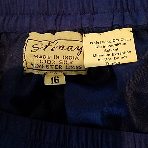 VINTAGE SAPPHIRE SEQUIN SKIRT - Picture 6 of 6