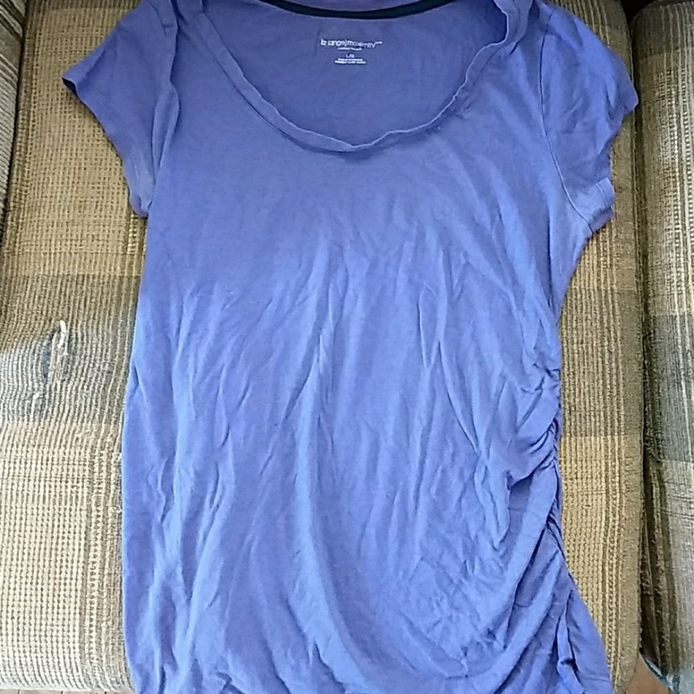 Purple maternity T-shirt