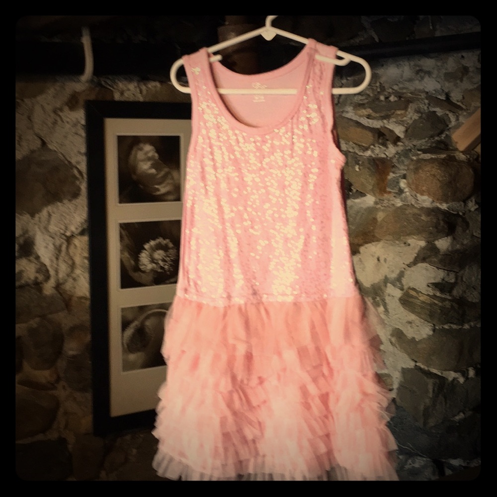 Pink Frilled Party Dress