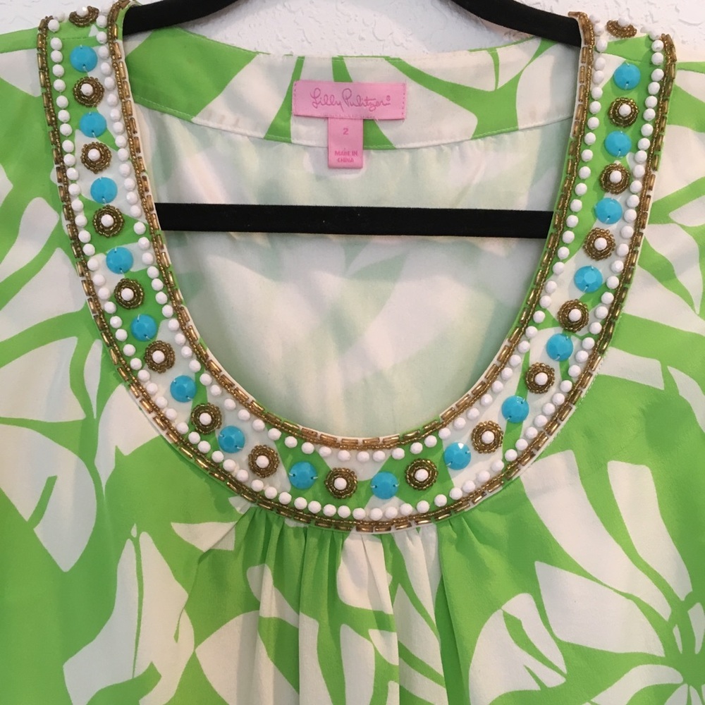 Silk beaded Lilly Pulitzer dress