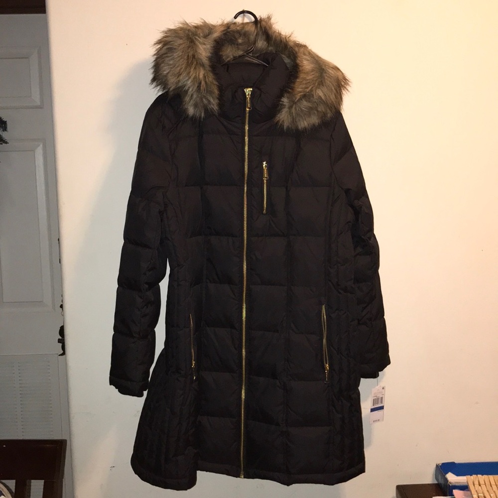Michael Kors XL Fur Hooded Jacket AUTHENTIC!