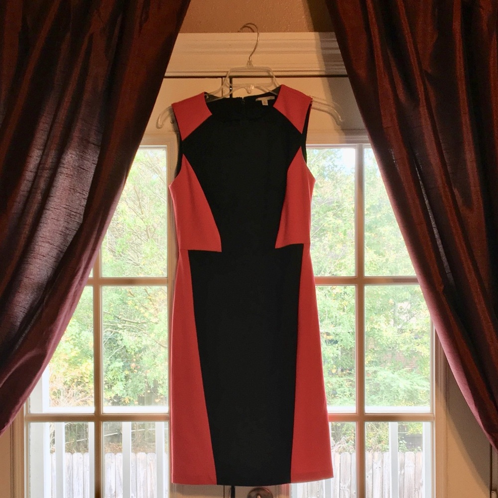 Halogen Red and Black Formal Dress