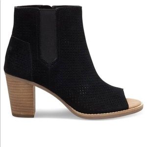 Toms Majorca peep toe worn once!