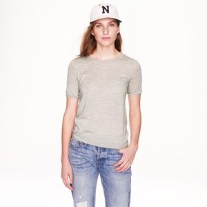 J. Crew featherweight cashmere pocket T-shirt