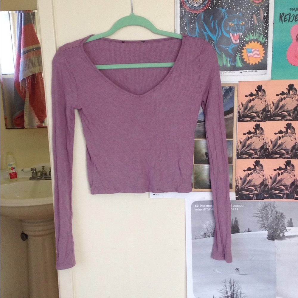 FOREVER 21 RIBBED CROP TOP