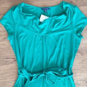 NWT lands end jersey dress L 10/12