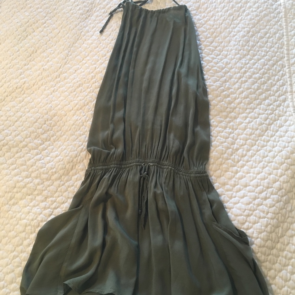 blue life halter island dress