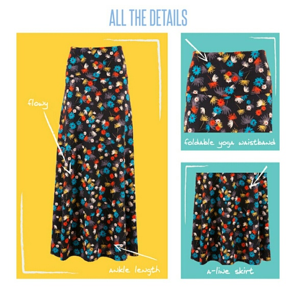 NWT Lularoe Black Polka Dot Maxi skirt XXS - Picture 4 of 4