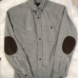 J crew Men patchwork elbow button down