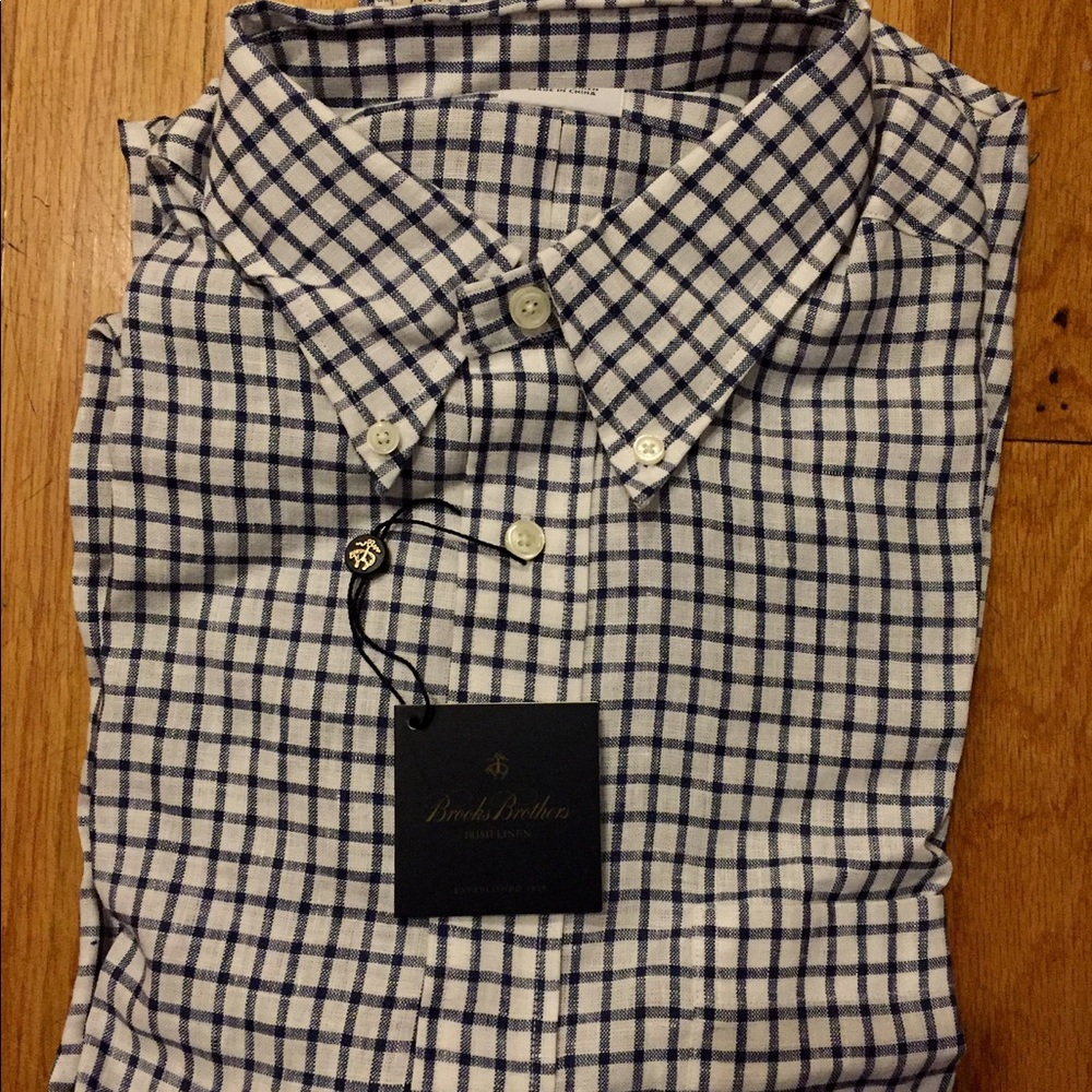 Brooks Brothers Irish Linen "Regent" Shirt
