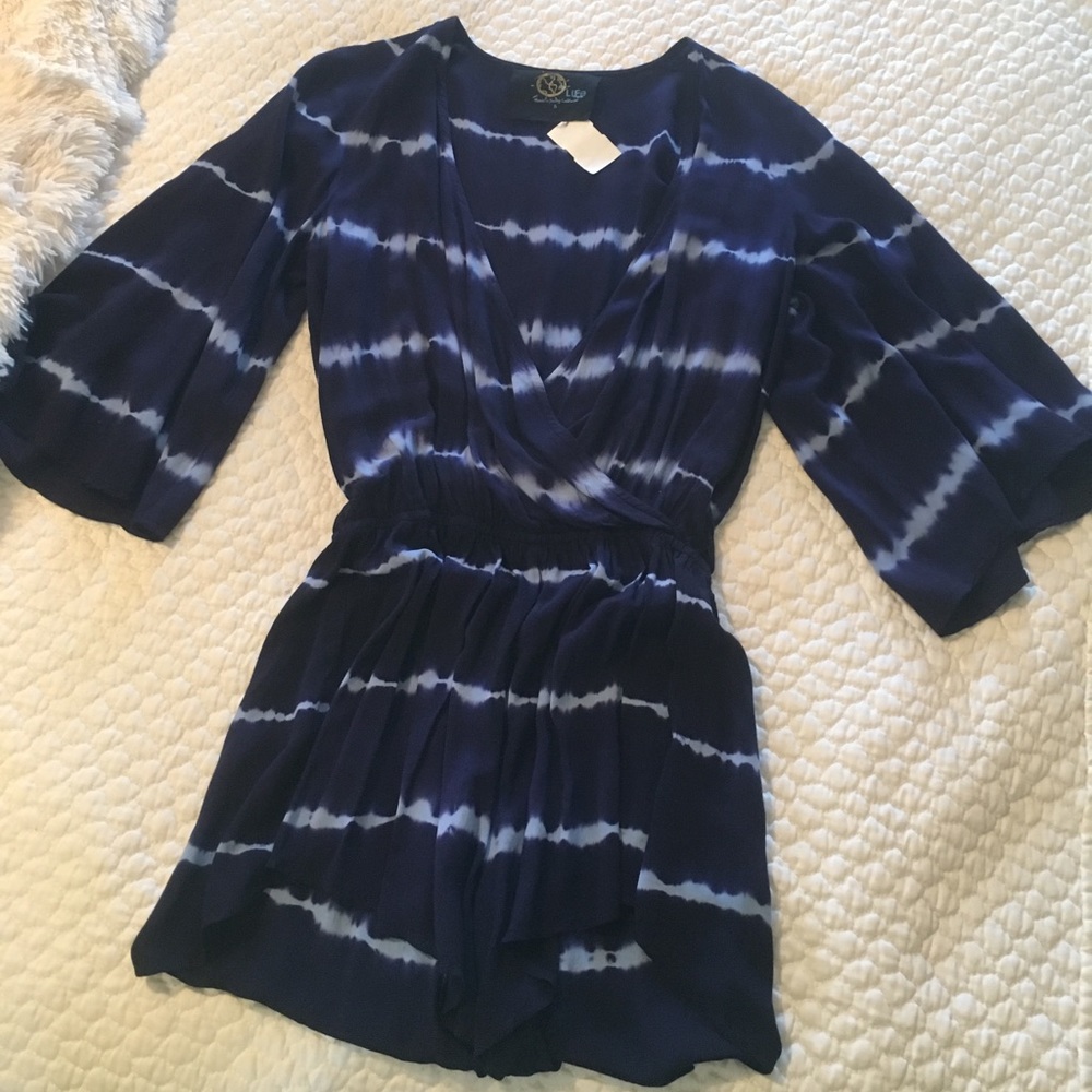 blue life wild and free blue romper size small