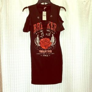 Fashion nova Vintage tour shirt dress