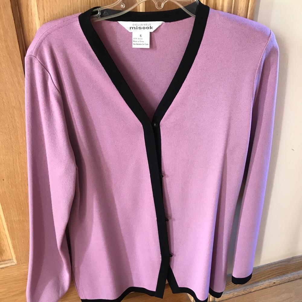 Exclusively Misook Nwot Button Down Cardigan - image 1