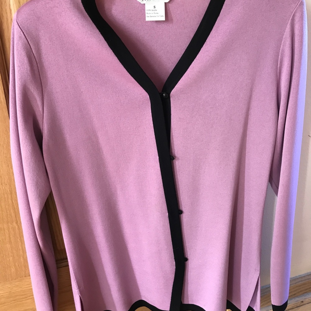 Exclusively Misook Nwot Button Down Cardigan - image 2