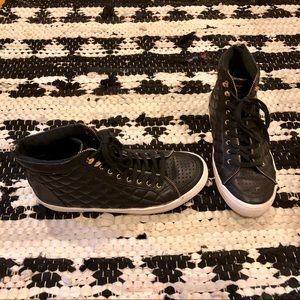 Rebecca Minkoff Hightop Fashion Sneakers sz 8