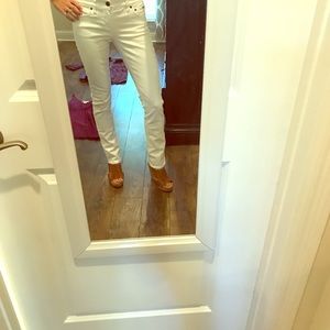 j. Crew white matchstick jeans