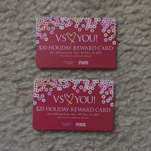 2 VS Holiday Reward Card