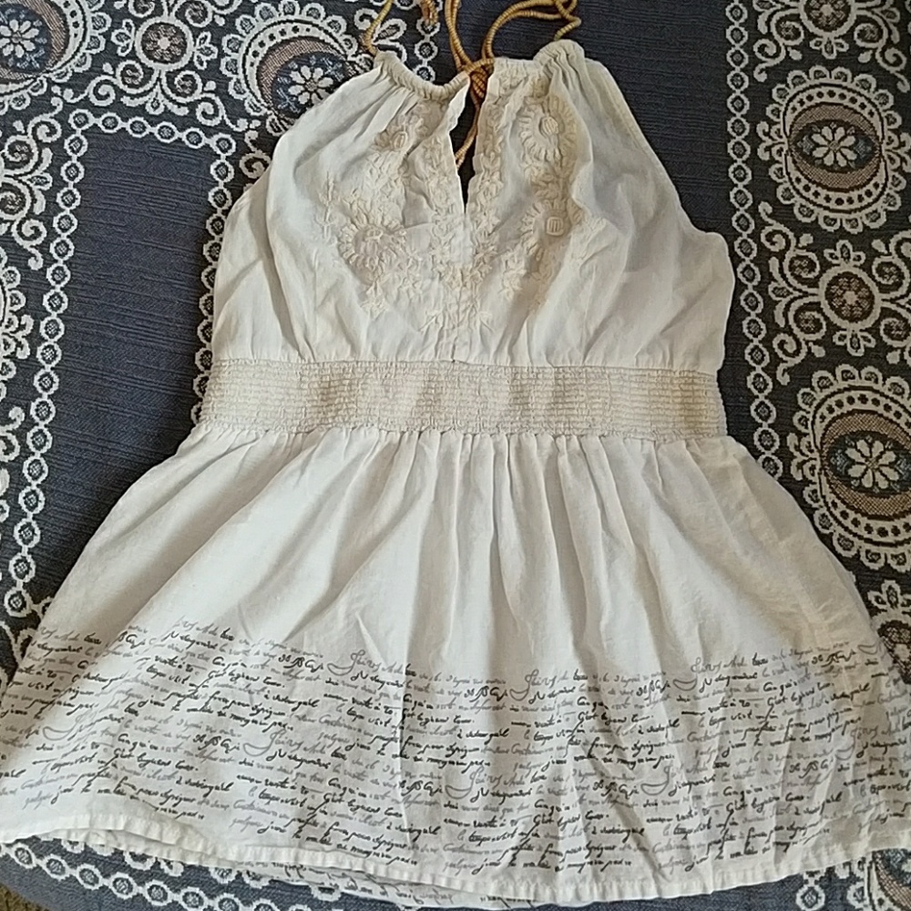 Free People strappy backed halter tank