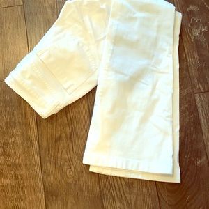 J. Crew high-heel flare white jeans