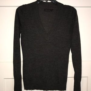 Limited charcoal gray Vneck sweater size M
