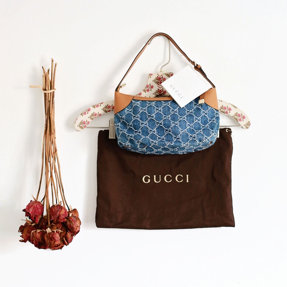 BNWT Gucci Denim monogram handbag! - Picture 1 of 6