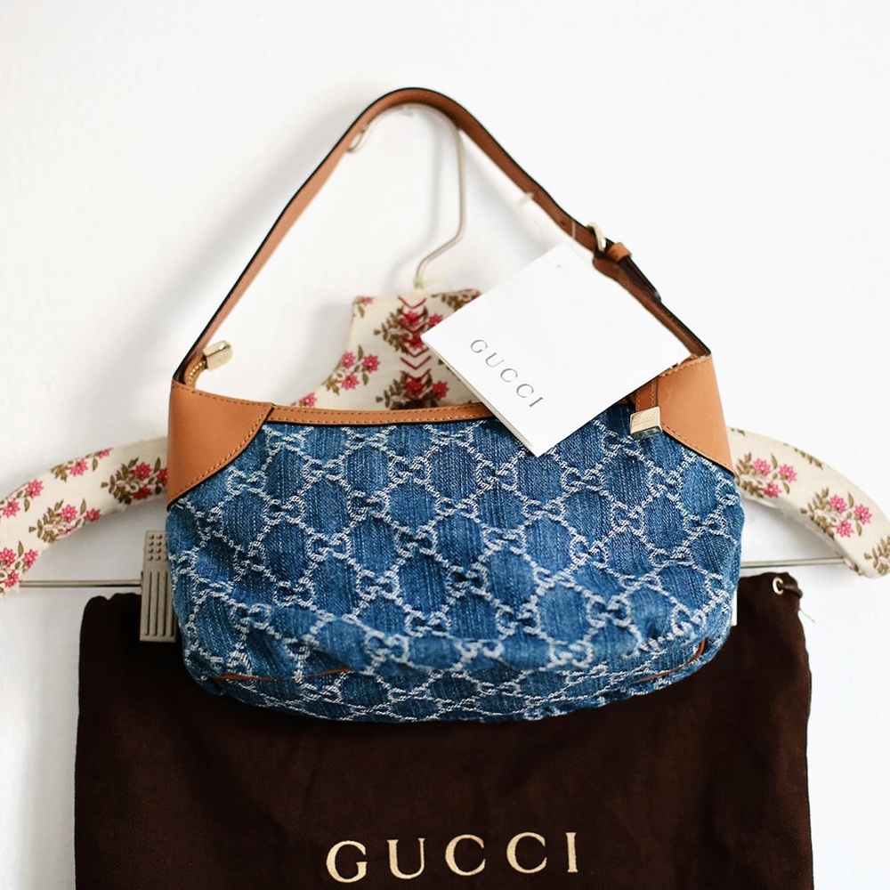 BNWT Gucci Denim monogram handbag! - Picture 2 of 6