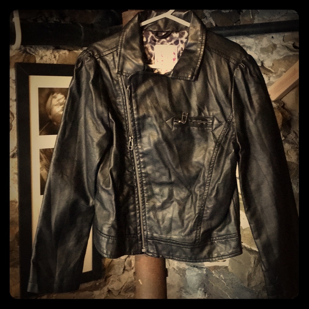 Kids Faux Leather Jacket