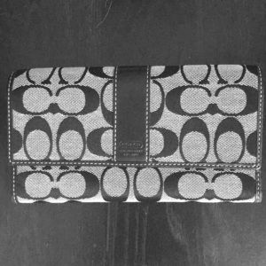 Black signature Coach wallet