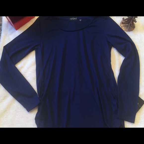 New Hi-Lo long sleeve “Tempted” top-sz small - Picture 3 of 4