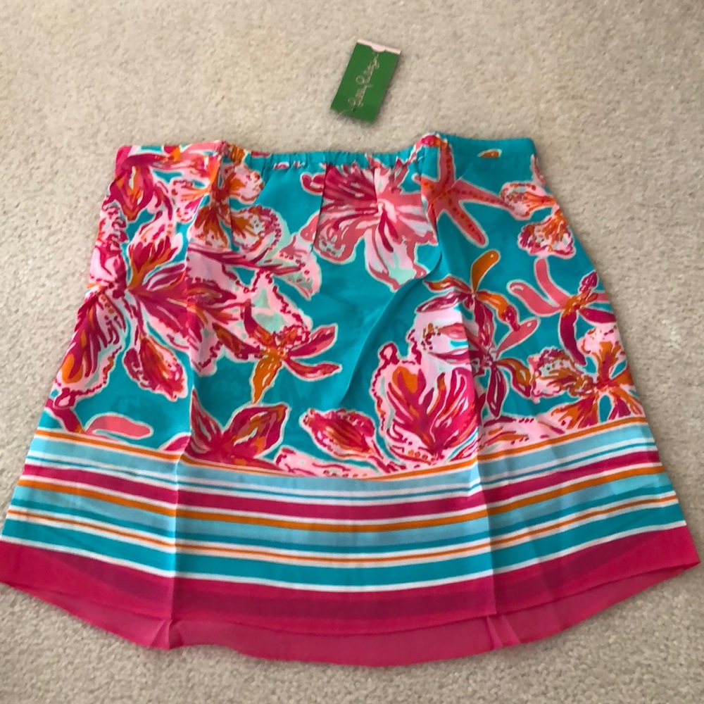 Lilly Pulitzer Strapless Silk Tank.  NWT! Medium