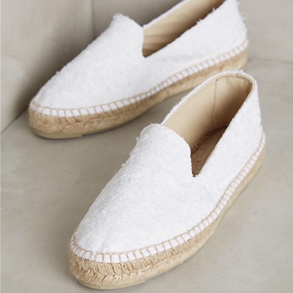 Anthropologie Shoes - Manebi Handmade White Textured Espadrilles