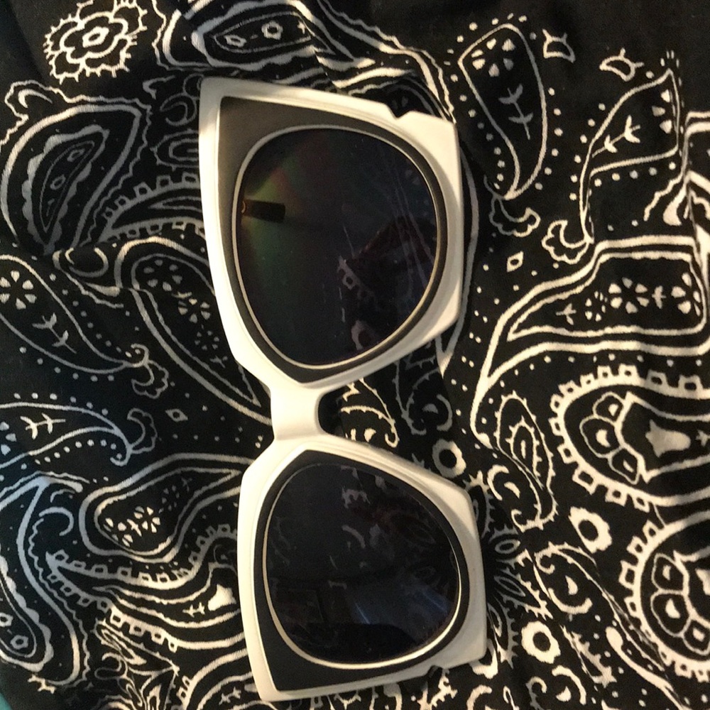 Black and white abstract sunglasses