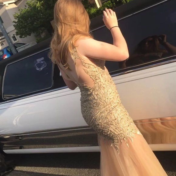 PROM DRESS, size 8 worn once - Picture 1 of 8
