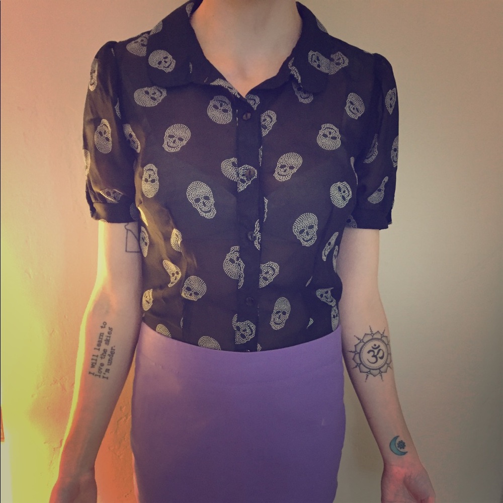 Smiling Skull Blouse