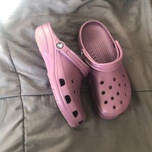 purple crocs