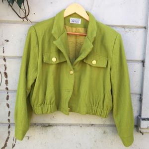 ✨Stylish Vintage Bill Blass Green Jacket ✨