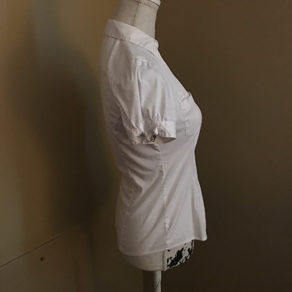 Express Slimming Button-Down Blouse - image 2