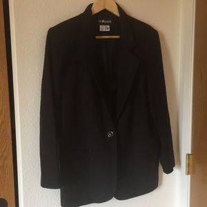 Black wool blazer