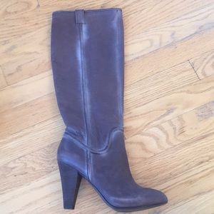 Joie Distressed stacked Heel Boots