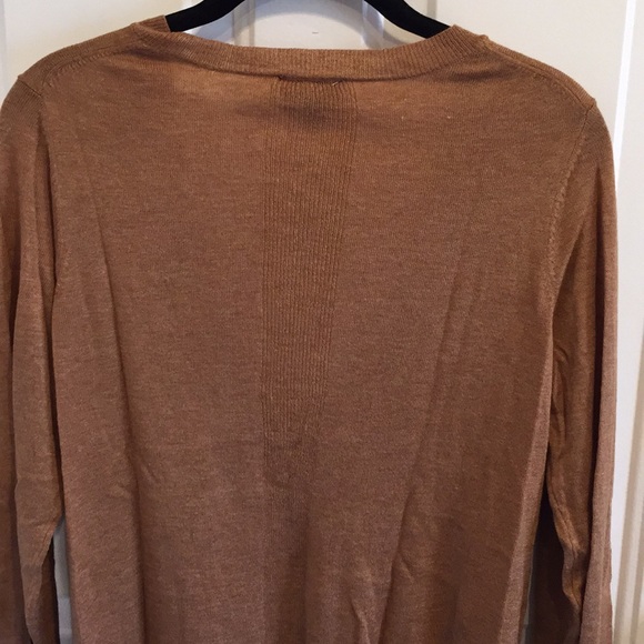 NWT The Limited Heathered Brown V-Neck Sweater - Picture 5 of 5