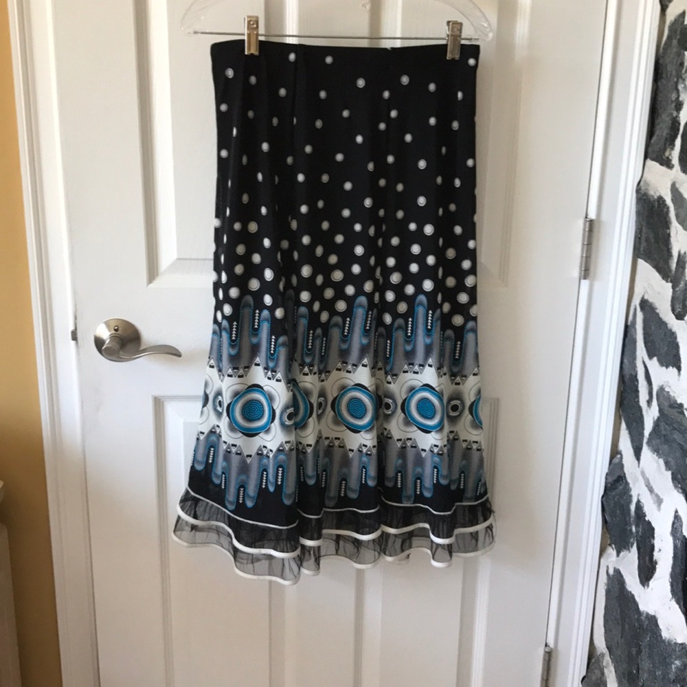 Fancy ruffled maxi skirt