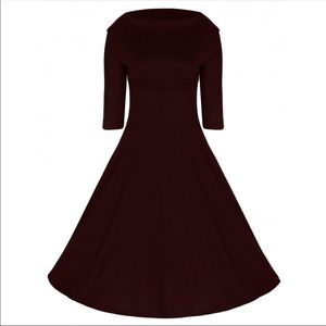 Dark purple dress Lindy Bop.